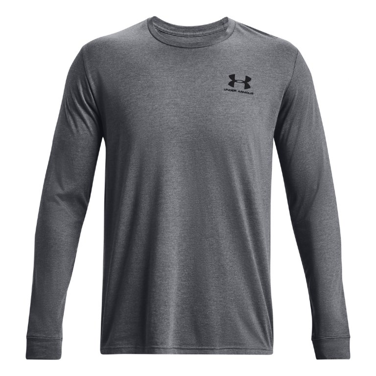 Футболка Under Armour Sportstyle Left Chest LS M - сіра