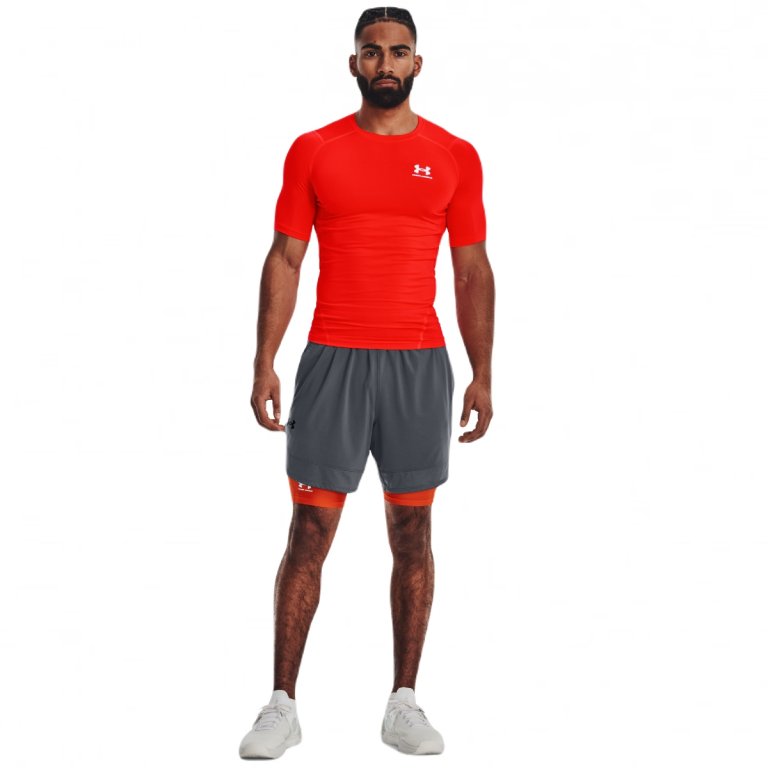 Футболка Under Armour HG Armour Comp SS M - червона