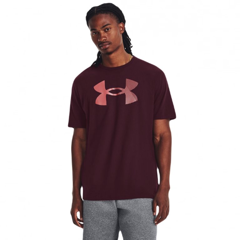 Футболка Under Armour Big Logo Fill SS M - бордова