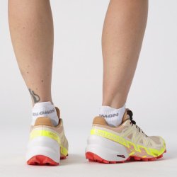 Кросівки Salomon Speedcross 6 GTX W - бежеві / жовті / червоні