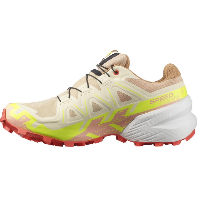 Кросівки Salomon Speedcross 6 GTX W - бежеві / жовті / червоні
