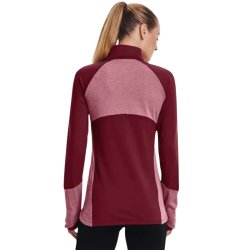 Футболка Under Armour ColdGear 1/2 Zip W - бордова