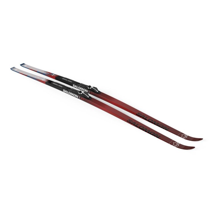 Běžky Salomon Escape Snow 47 eSkin + Vázání Shift BDG - červená/černá
