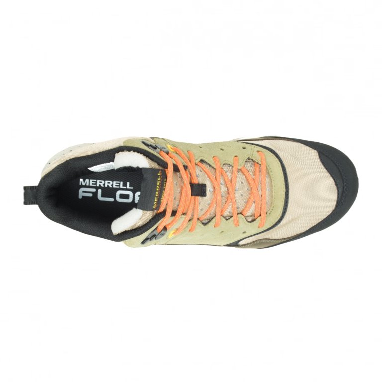 Взуття Merrell Speed Solo Mid WP M - зелене / бежеве / чорне