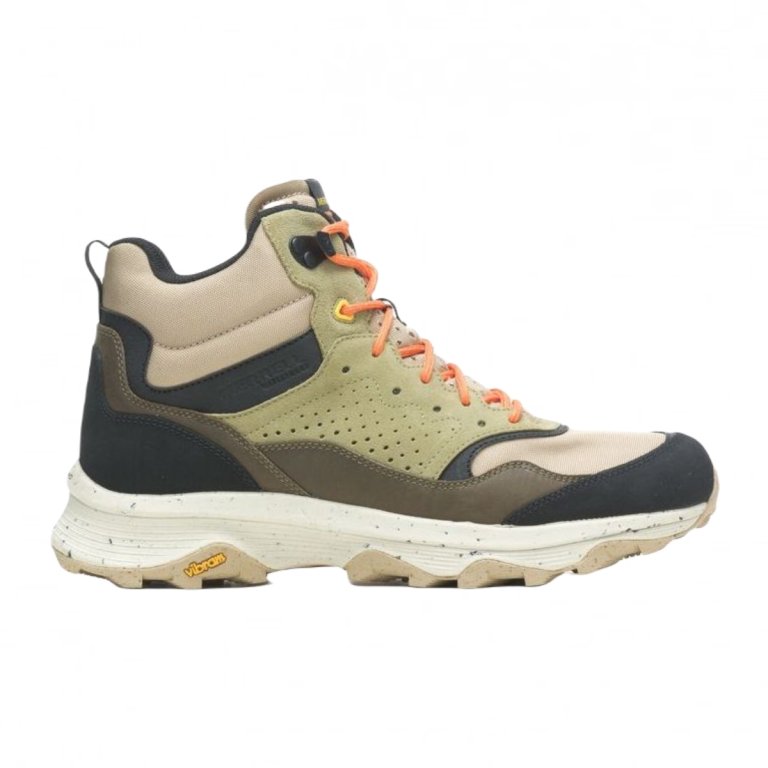 Взуття Merrell Speed Solo Mid WP M - зелене / бежеве / чорне