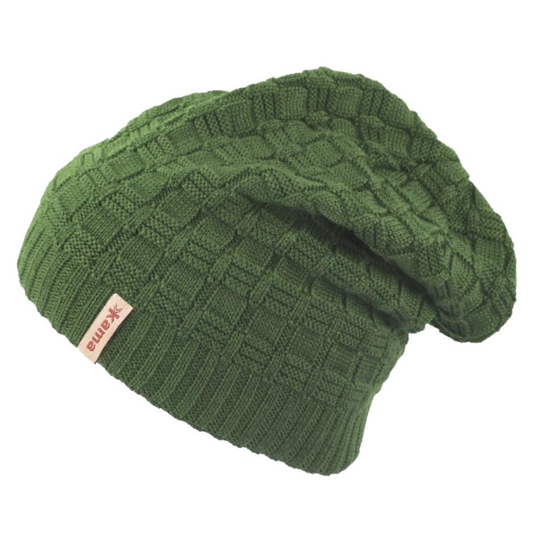 Шапка Kama Merino A123 - зелена
