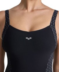 Plavky Arena Bodylift Laura Swim Wing Back W - černá/šedá