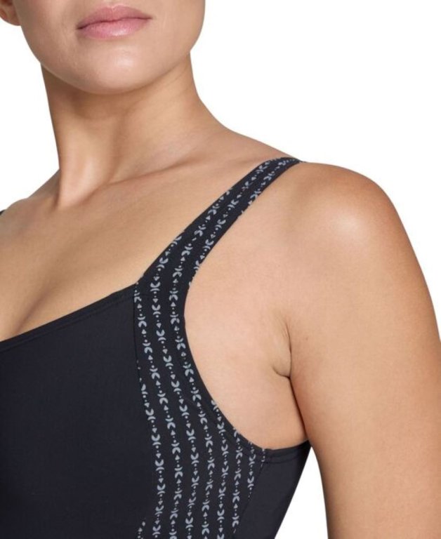 Plavky Arena Bodylift Laura Swim Wing Back W - černá/šedá
