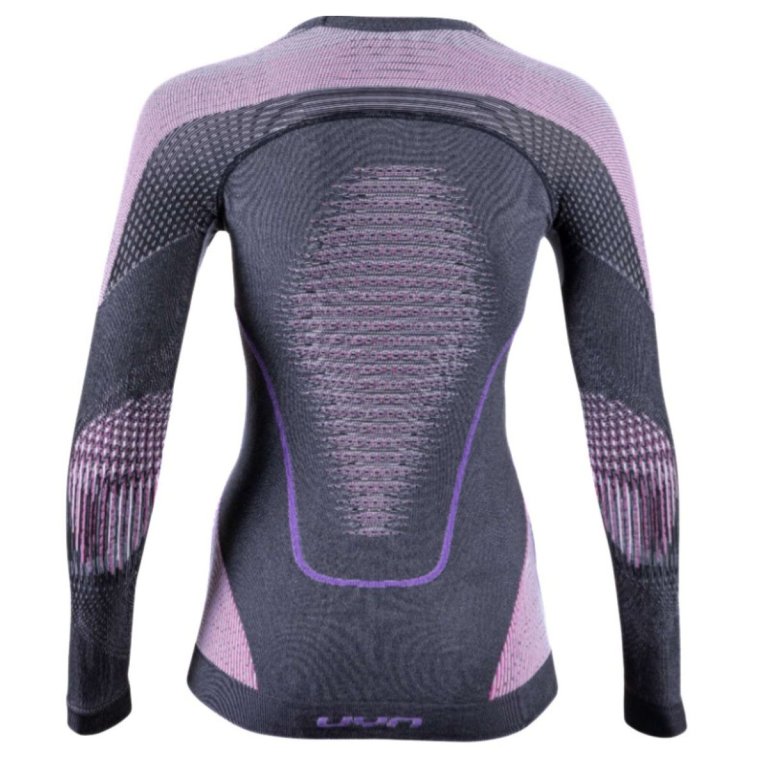 Футболка UYN Lady Evolutyon UW LG SL W - сіро/рожево/фіолетова