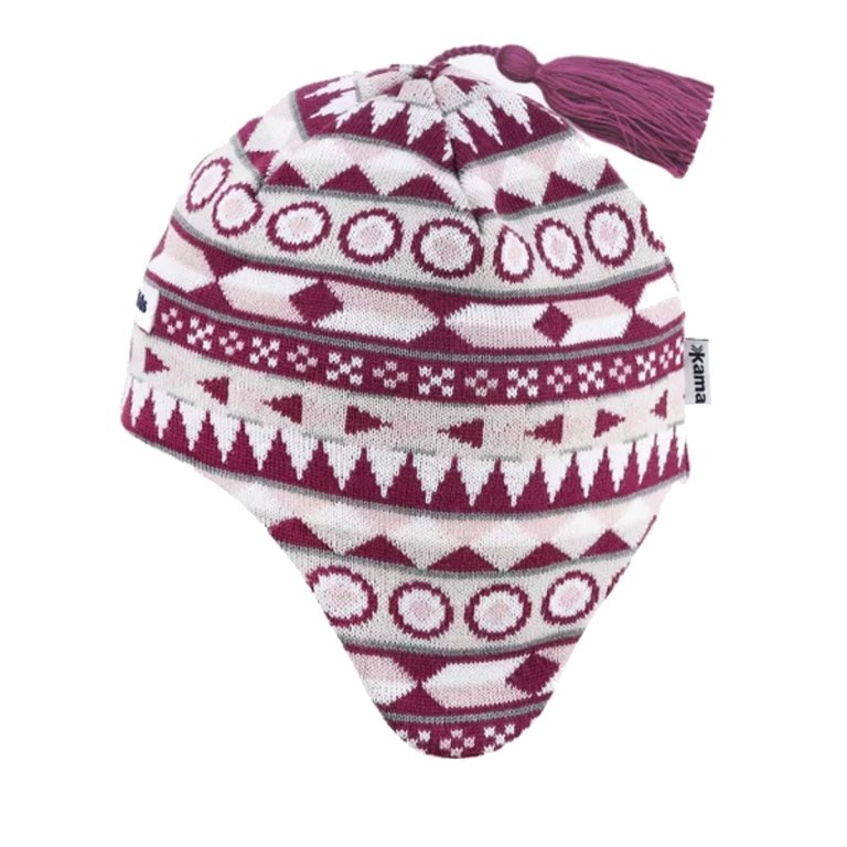 Шапка Kama Merino B98 J - рожева