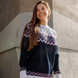 Светр Kama Merino W - синій