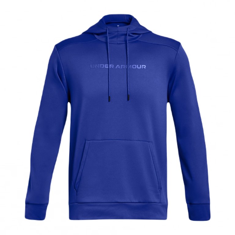 Mikina Under Armour Armour Fleece Wordmark HD M - modrá
