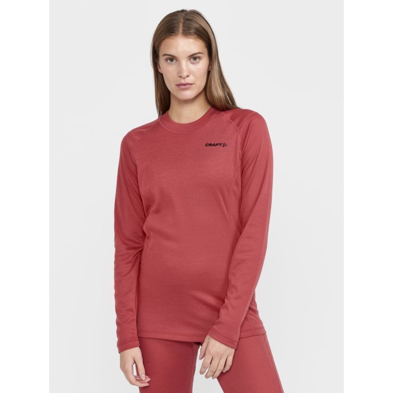 Футболка Craft Core Warm Baselayer LS W - червона