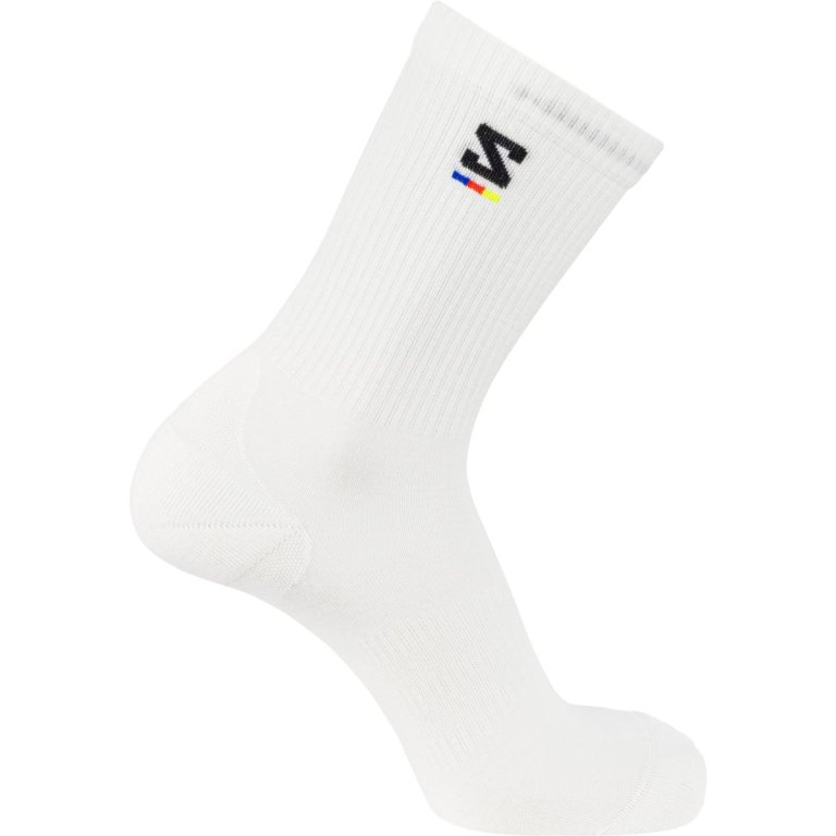 Шкарпетки Salomon Sunday Smart Crew Socks - білі/чорні
