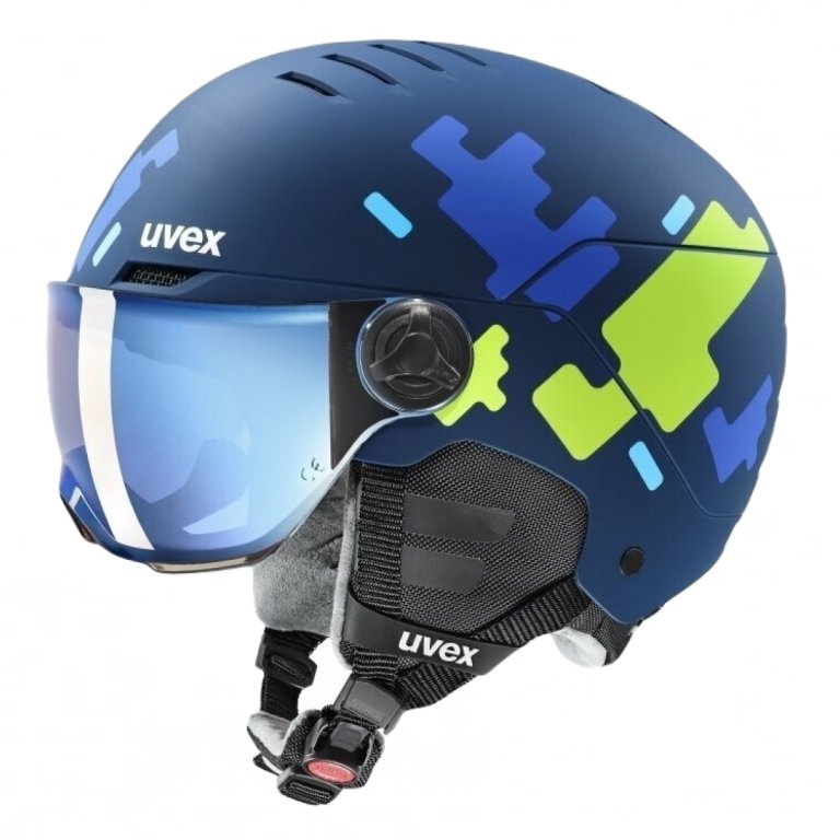 Гірськолижний шолом Uvex Rocket Visor J - синій