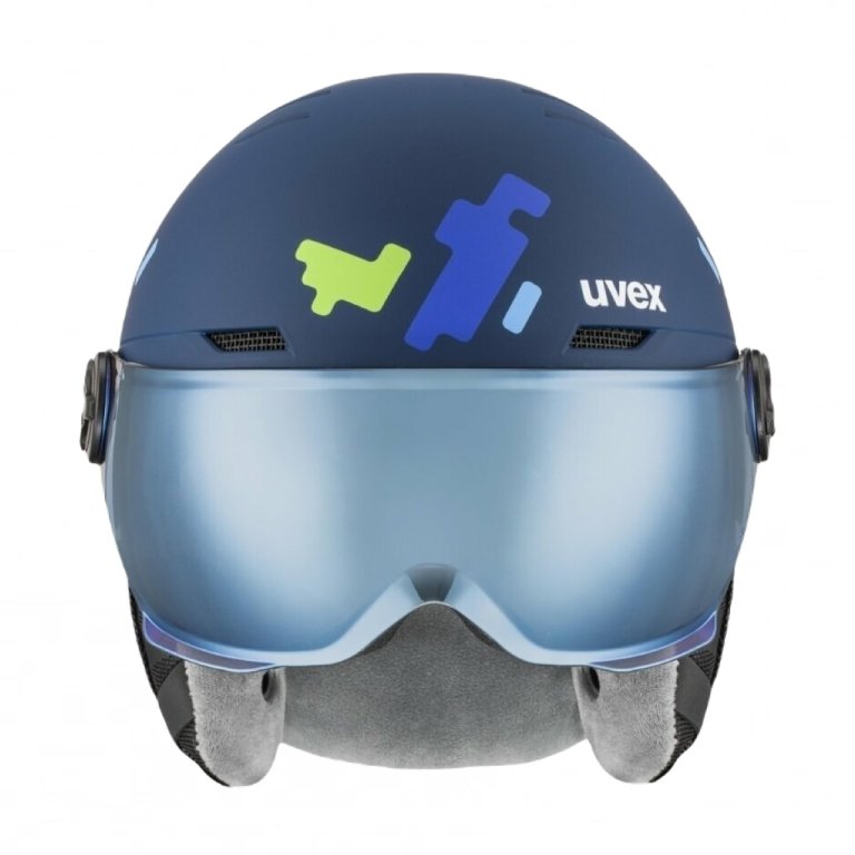 Гірськолижний шолом Uvex Rocket Visor J - синій