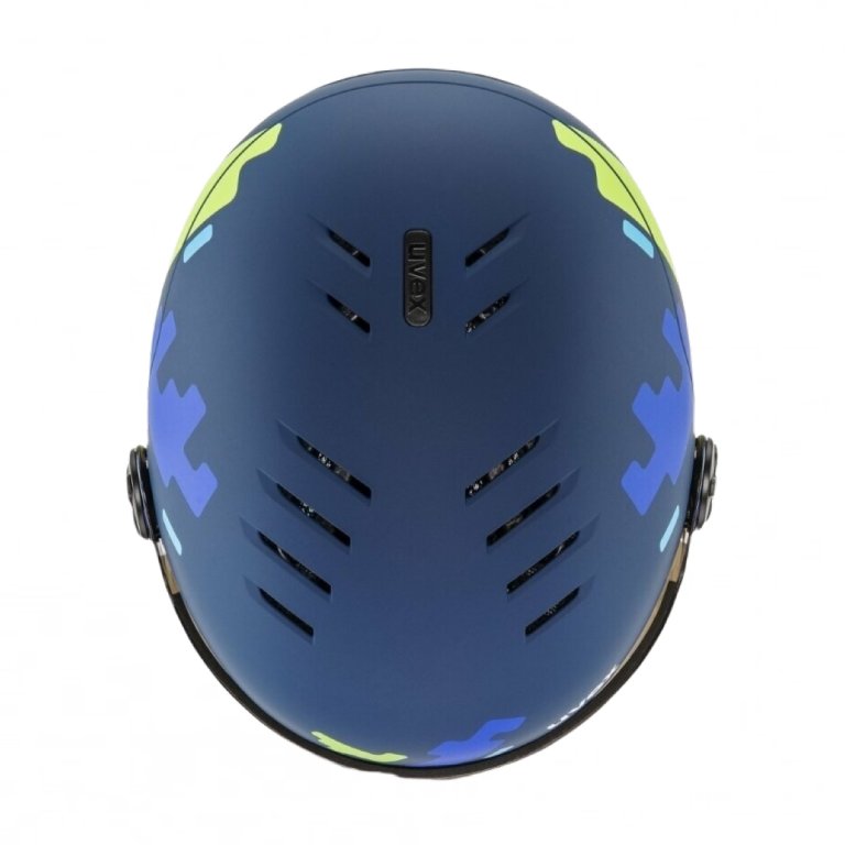 Гірськолижний шолом Uvex Rocket Visor J - синій