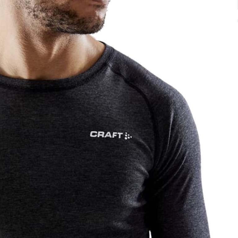Футболка Craft Core Wool Merino LS M - чорна