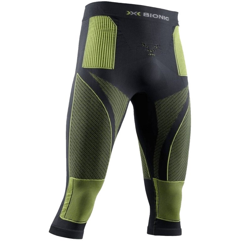 Штани X-Bionic Energy Accumulator 4.0 Pants 3/4 M - чорні / жовті