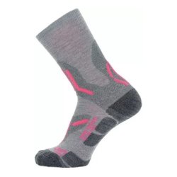 Шкарпетки UYN Trekking 2IN Merino Mid Socks W - сірі/рожеві