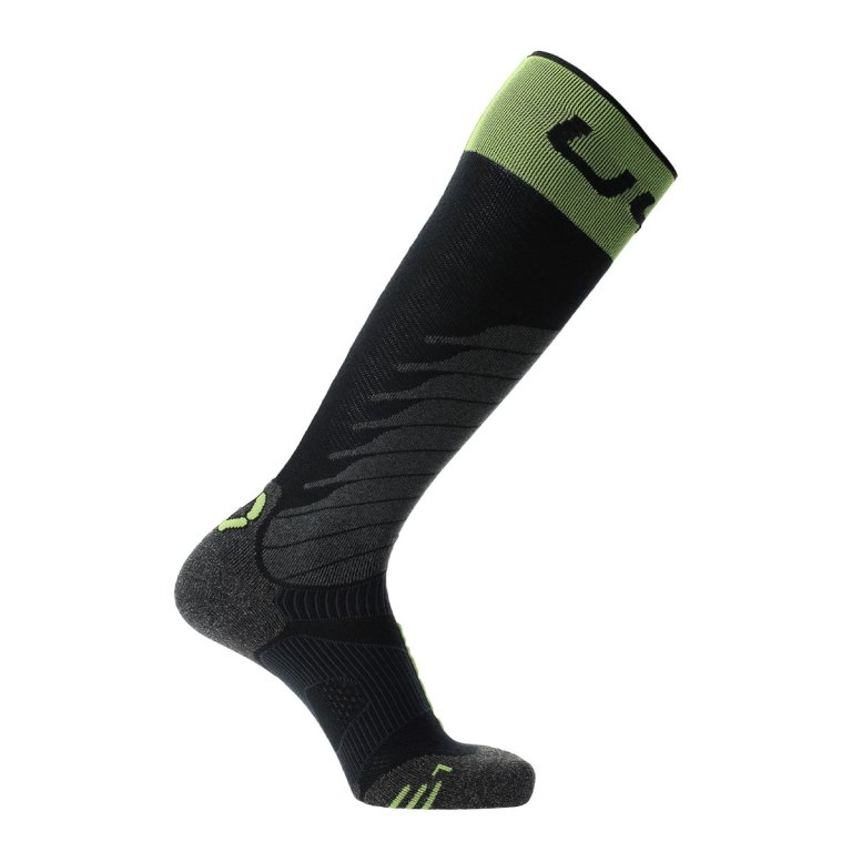 Шкарпетки UYN One Merino Socks M - чорно/зелені