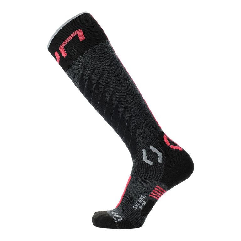 Шкарпетки UYN One Merino Socks W - сіро/рожеві
