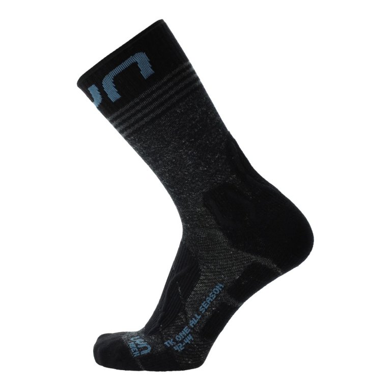 Шкарпетки UYN Trekking One All Season Mid Socks M - чорні/сині