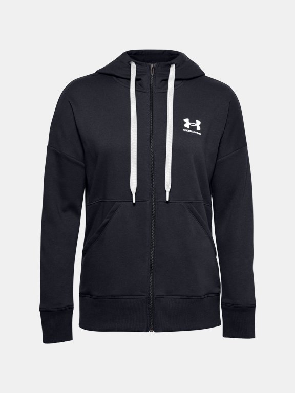 Mikina Under Armour Rival Fleece FZ Hoodie W - černá