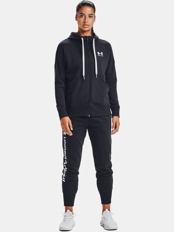 Mikina Under Armour Rival Fleece FZ Hoodie W - černá
