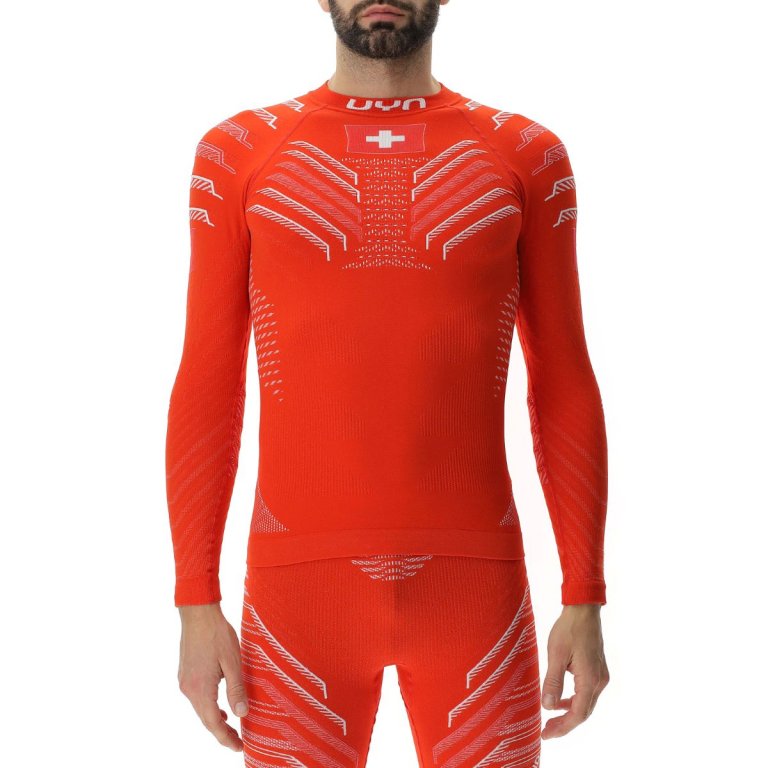 Футболка UYN Natyon 3.0 UW LG SL Turtle Neck - Switzerland