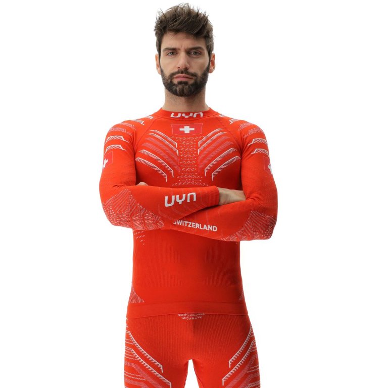 Футболка UYN Natyon 3.0 UW LG SL Turtle Neck - Switzerland