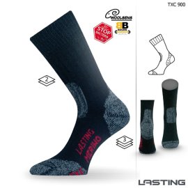 lasting-merino-ponozky-txc-cerne