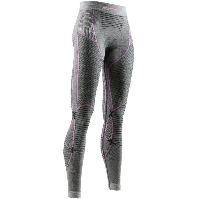 Легінси X-Bionic Merino Pants W - чорні / сірі / рожеві