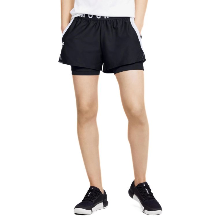 Шорти Under Armour Play Up 2-в-1 Шорти W - чорний