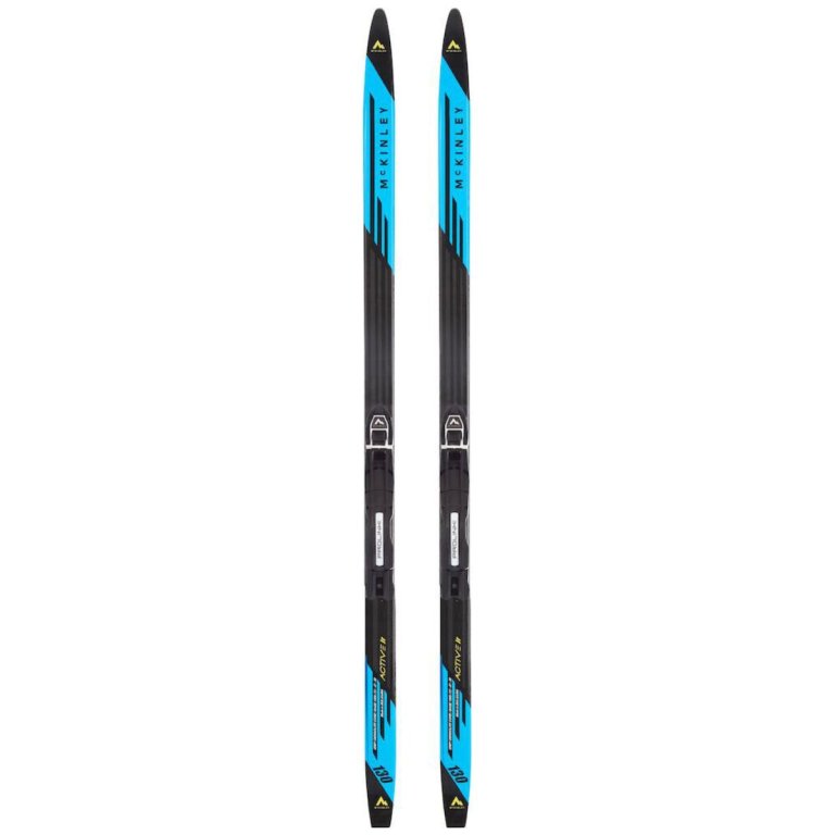 Běžky McKinley Active Grip J + vázání Prolink Access J - černá/modrá