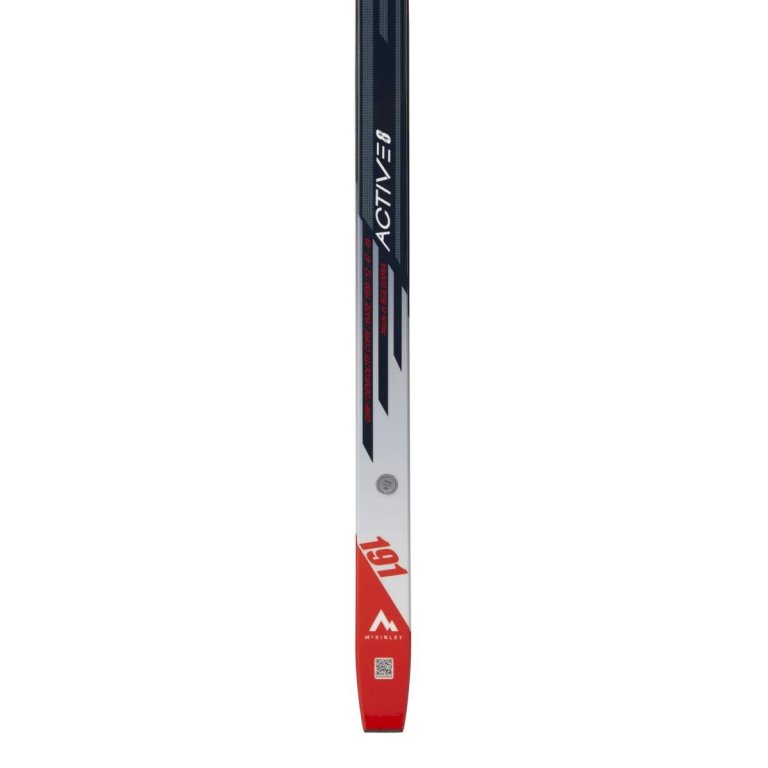 Běžky McKinley Active 8 Grip + vázání Prolink Auto - černá/bílá/červená
