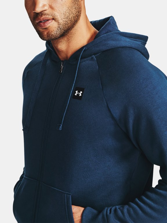 Mikina Under Armour Rival Fleece FZ Hoodie M - blue
