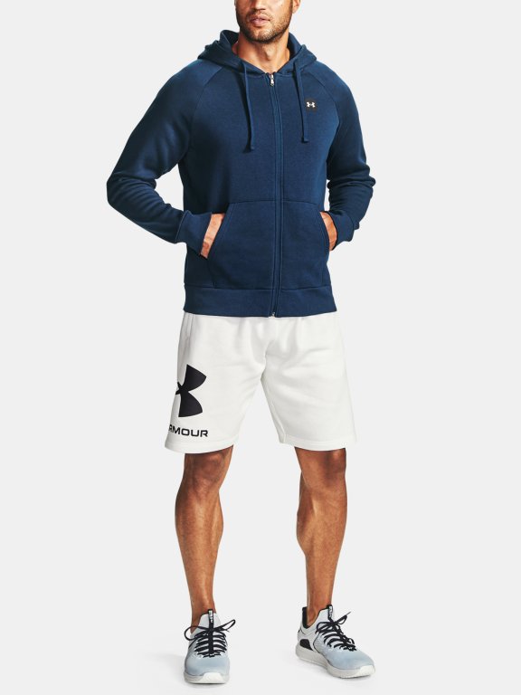Mikina Under Armour Rival Fleece FZ Hoodie M - blue