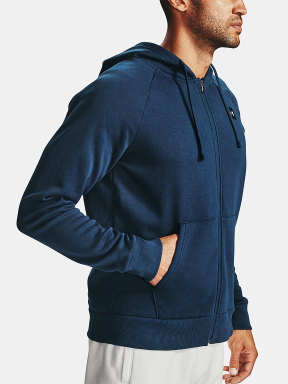 Mikina Under Armour Rival Fleece FZ Hoodie M - blue