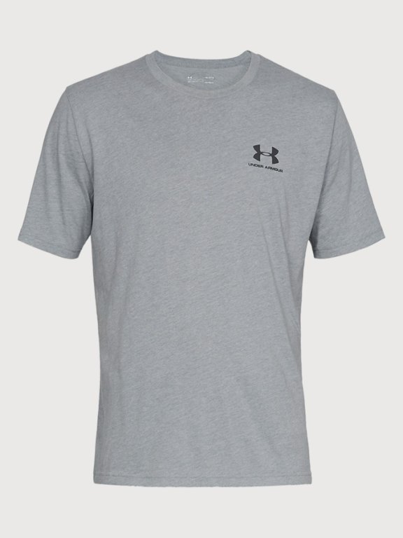 Футболка Under Armour Sportstyle Left Chest SS M - сіра