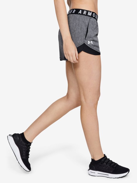 Шорти Under Armour Play Up Twist Shorts 3.0 W - чорно/сірі