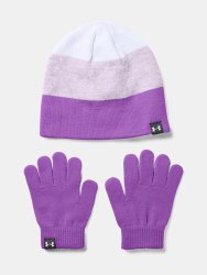 Шапка та рукавиці Under Armour G Beanie Glove Combo J - фіолетовий