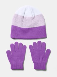 Шапка та рукавиці Under Armour G Beanie Glove Combo J - фіолетовий