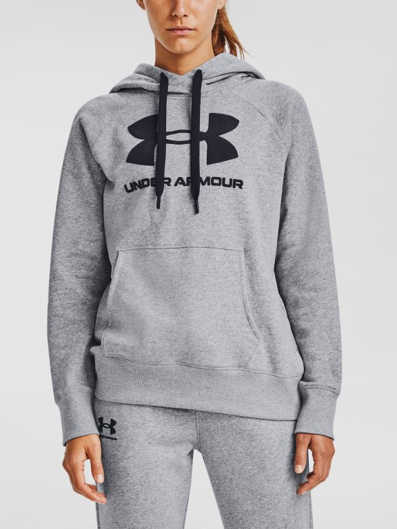 Худі Under Armour Rival Fleece Logo Hoodie W - сіре