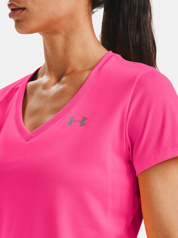 Футболка Under Armour Tech SSV - Solid W - рожева