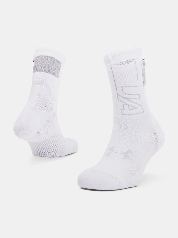Шкарпетки Under Armour ArmourDry Run Crew-WHT