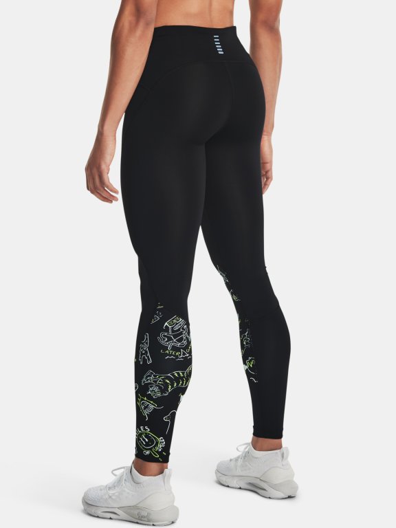 Kompresní legíny Under Armour Run Ur Face Off Tight-BLK
