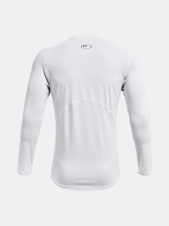 Футболка Under Armour HG Armour Fitted LS-WHT