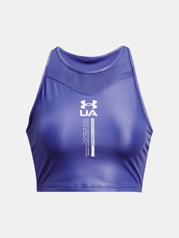 Майка Under Armour Iso Chill Crop Tank-PPL