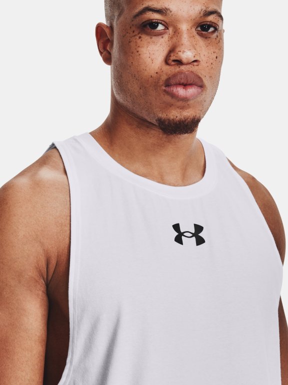 Майка Under Armour BASELINE COTTON TANK-WHT